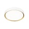 Z-Lite Kawan 1 Light Flush Mount, 16in. W x 5.25in. L, Matte White and Modern Gold 1014F16-MW-MGLD-LED - alternate 6